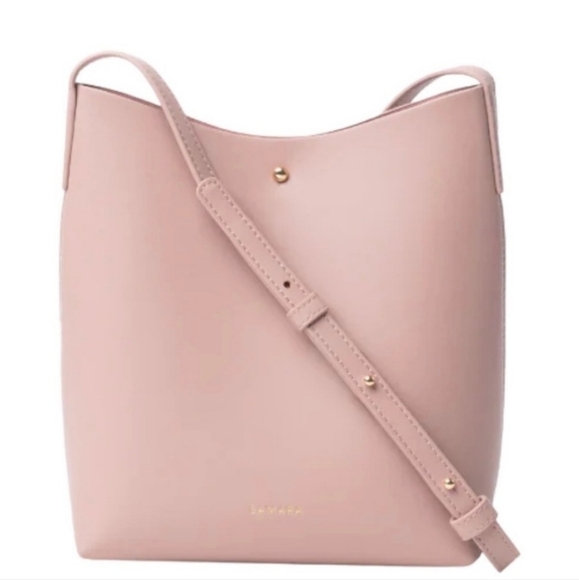 Pink Samara Shoulder Vegan Leather Bag - Picture 8 of 8